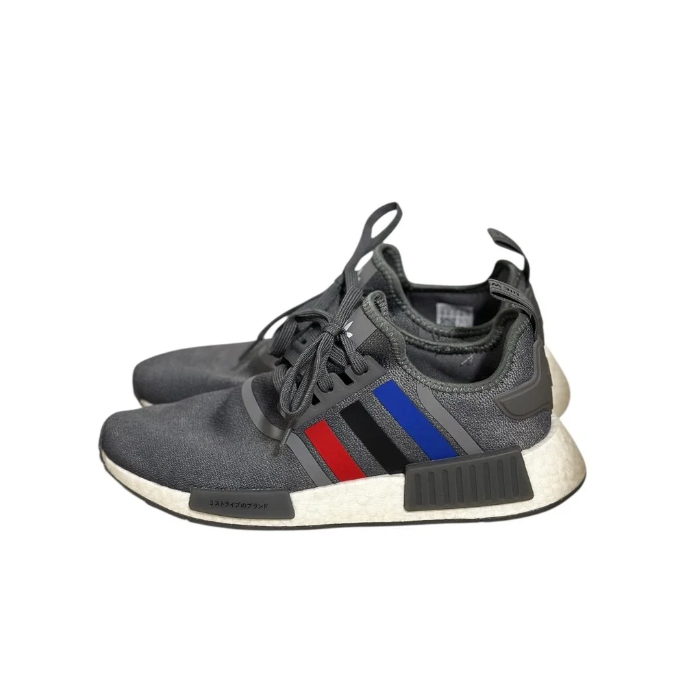 Adidas NMD_R1 'Grey Scarlet Blue' Sneakers‎ FZ5708 Men's Size 10